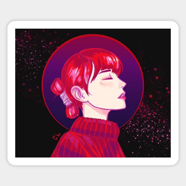RED Violet Black Sticker by Drifter.like
